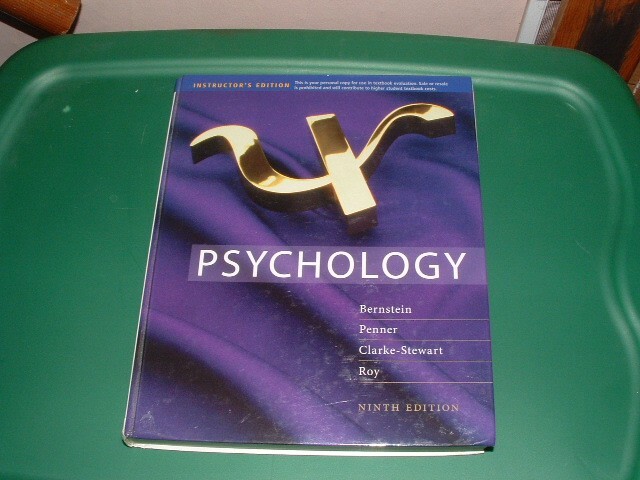 Psychology Instructor’s Edition 9th Ed Bernstein Penner Stewart Roy 2012