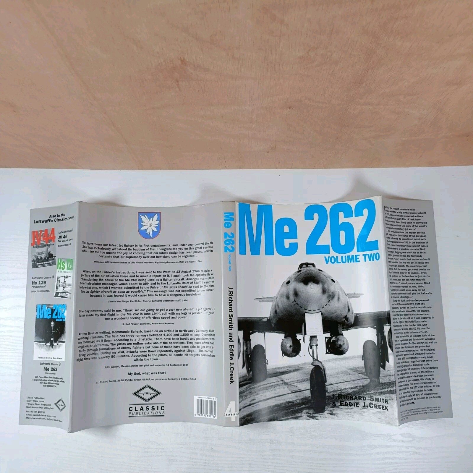 Me 262, Volume Two; Smith, J. Richard; First Edition, Classic, Hardback