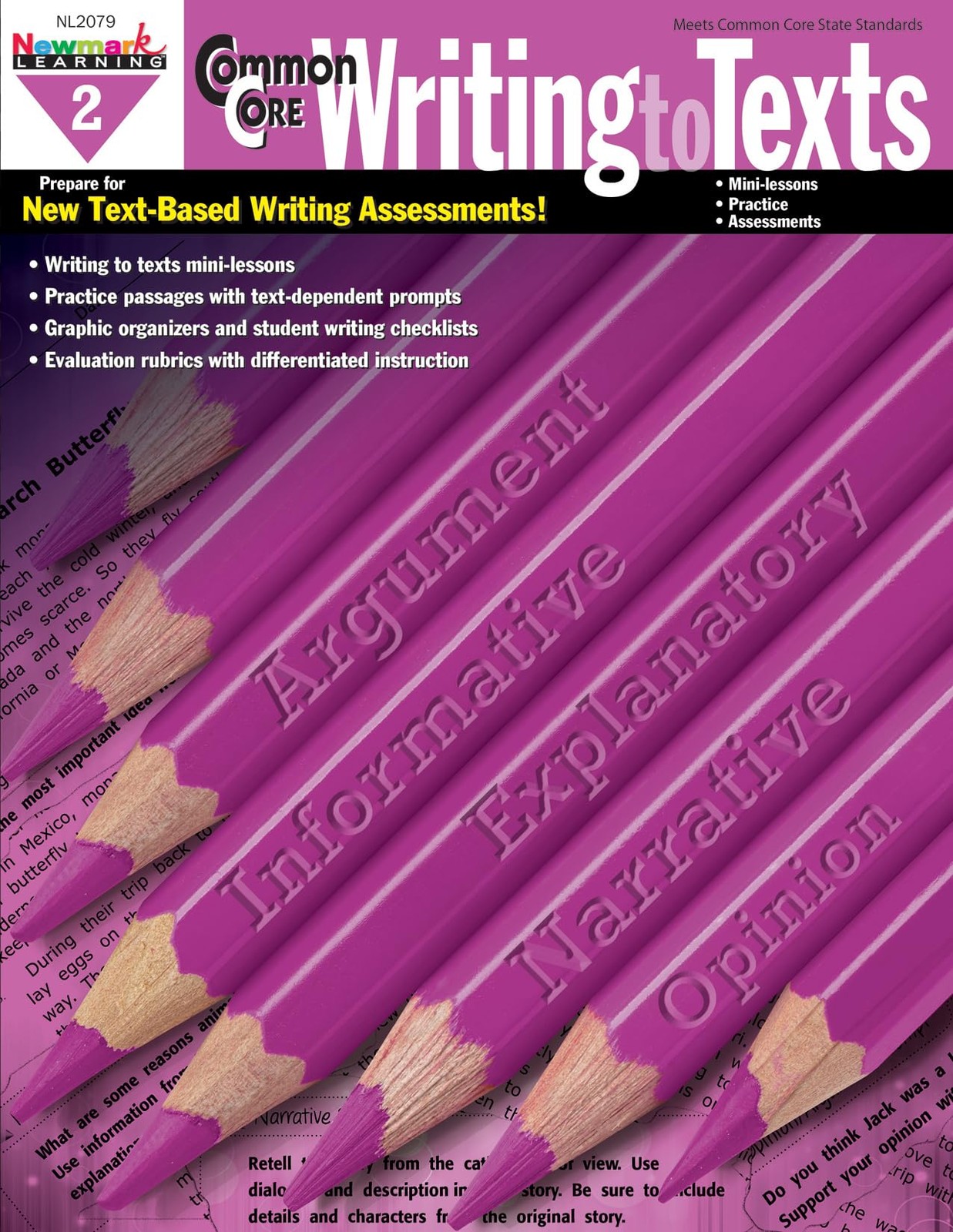 Newmark Learning Grade 2 Common Core Writing to Text Book (CC Writing)