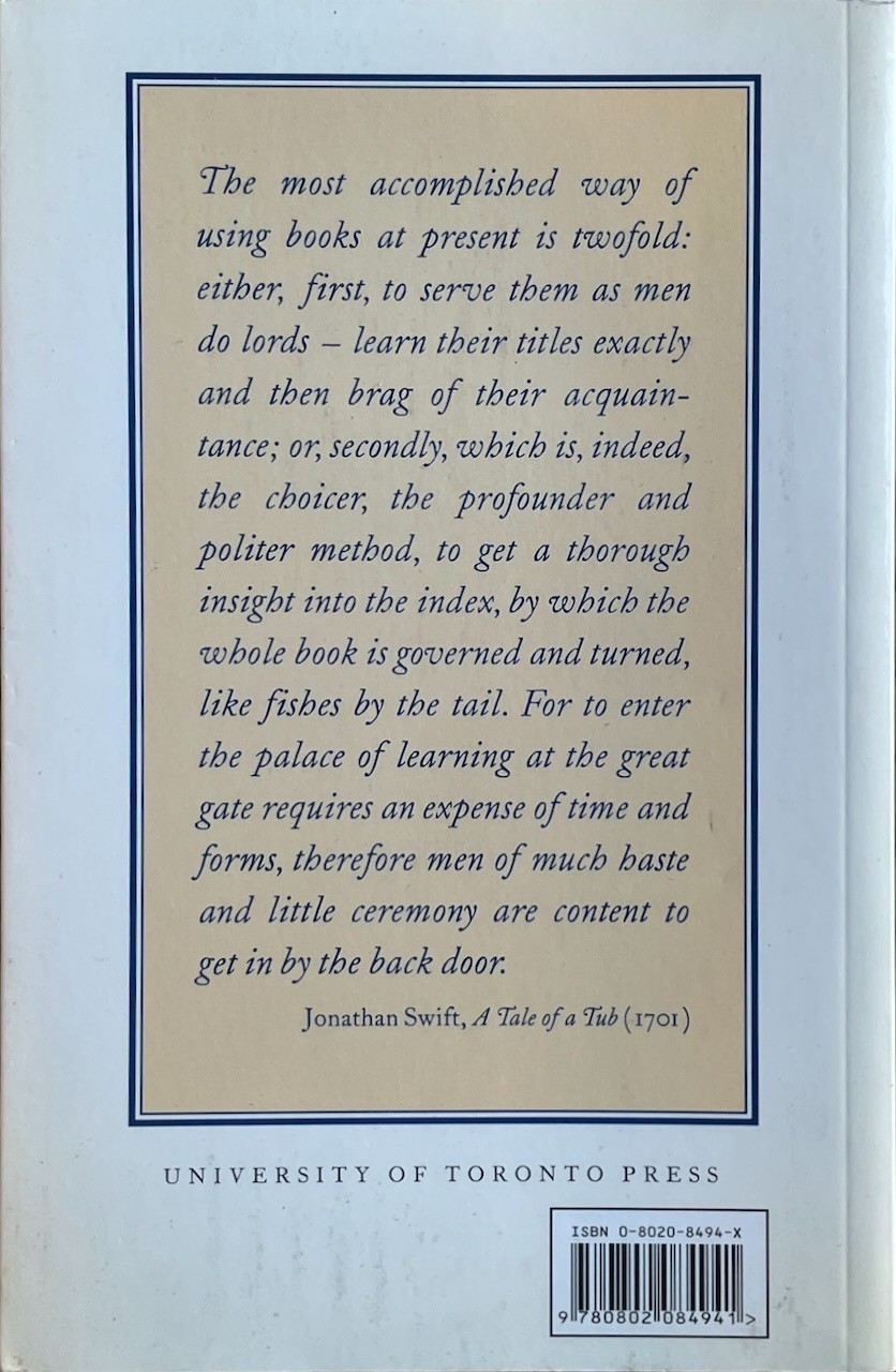 Indexers and Indexes in Fact and Fiction / Hazel Bell (ed.) / Toronto pb