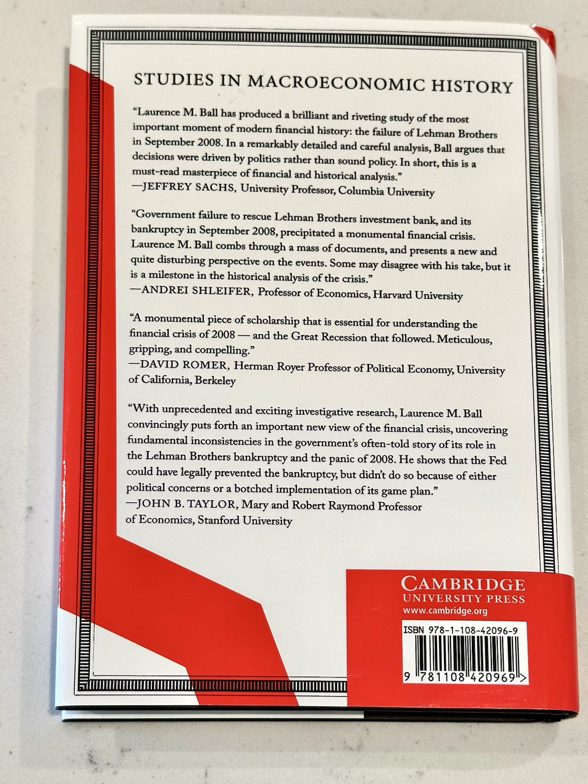 Studies in Macroeconomic History Ser.: Fed and Lehman Brothers : Setting the…