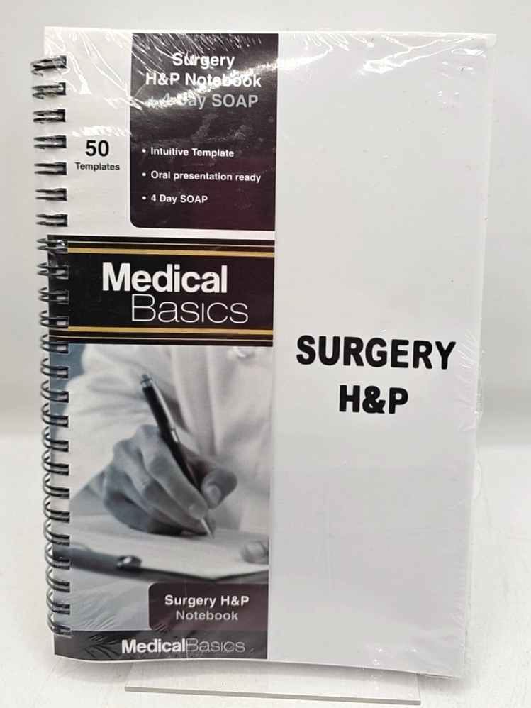 H&P Notebook Medical Basics Lot Of 5 Surgery ICU Pediatrics OBGYN Templates