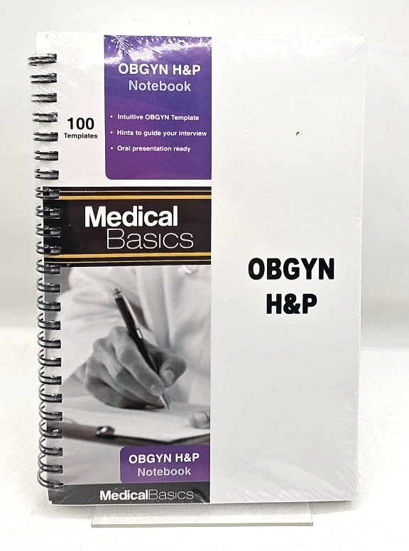 H&P Notebook Medical Basics Lot Of 5 Surgery ICU Pediatrics OBGYN Templates