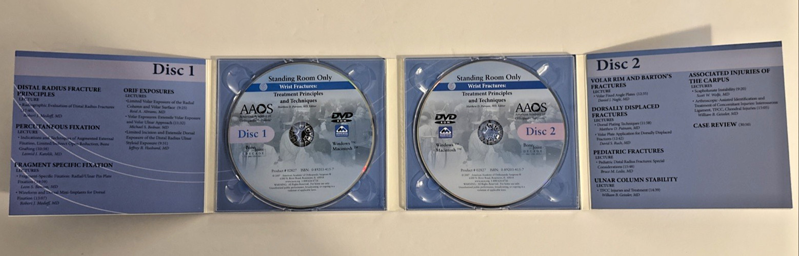 Wrist Fractures : Treatment Principles and Techniques on DVD-ROM Windows & Mac