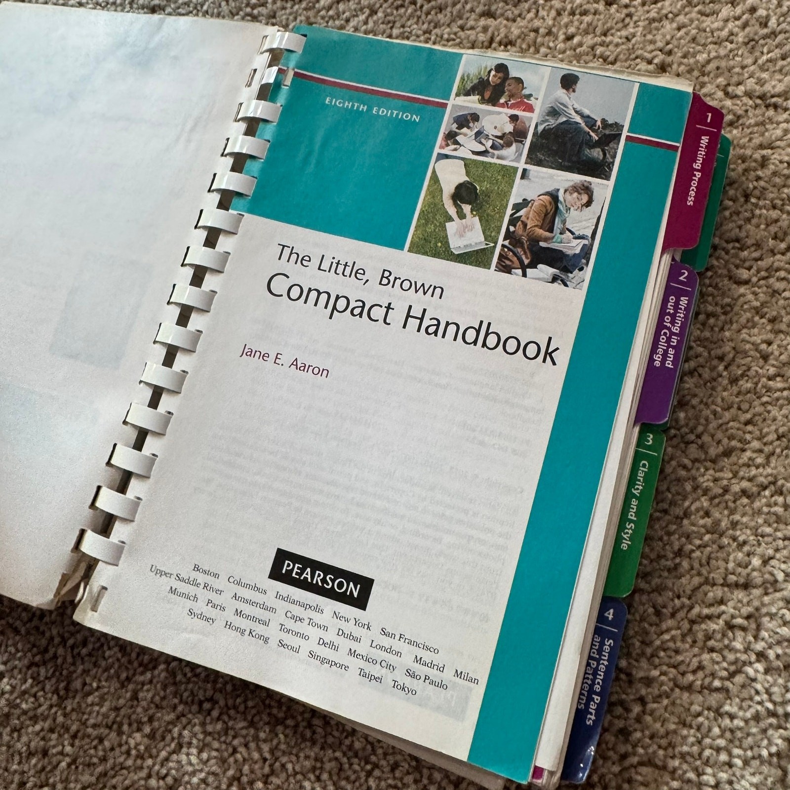 Pearson The Little, Brown Compact Handbook by Jane E. Aaron Writing 8th Edition