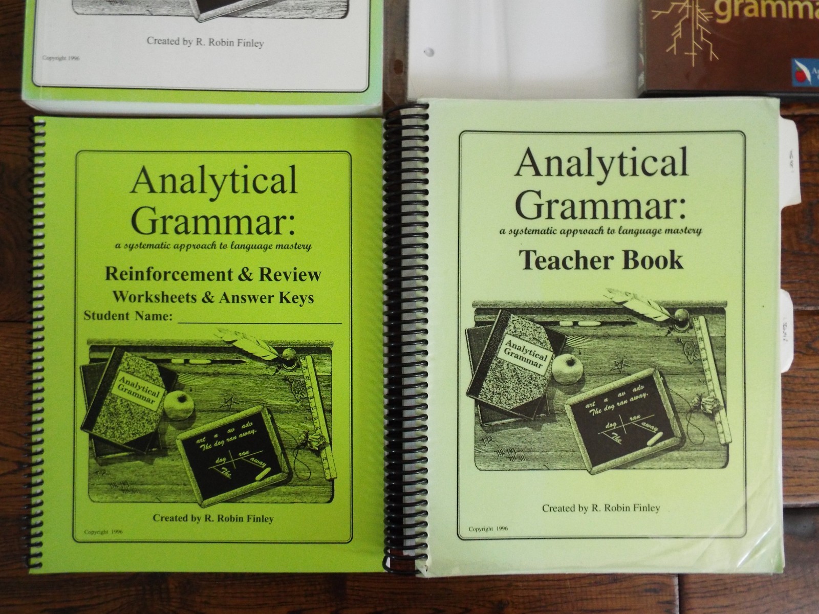 Lot Analytical Grammar Student Workbook Teacher Book DVD Curriculum Set