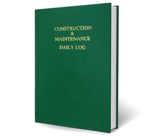 The Construction & Maintenance Daily Log Hardcover Book 400 pages New