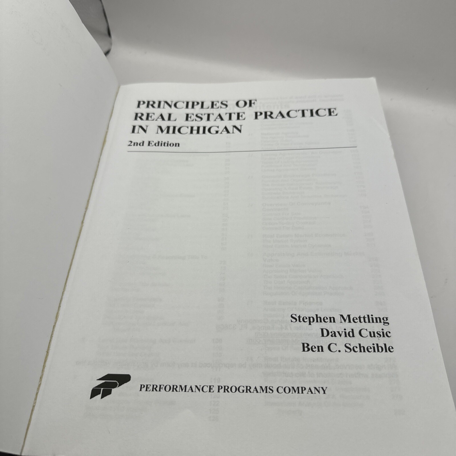 Principles of Real Estate Practice in Michigan: 2nd Edition by , paperback