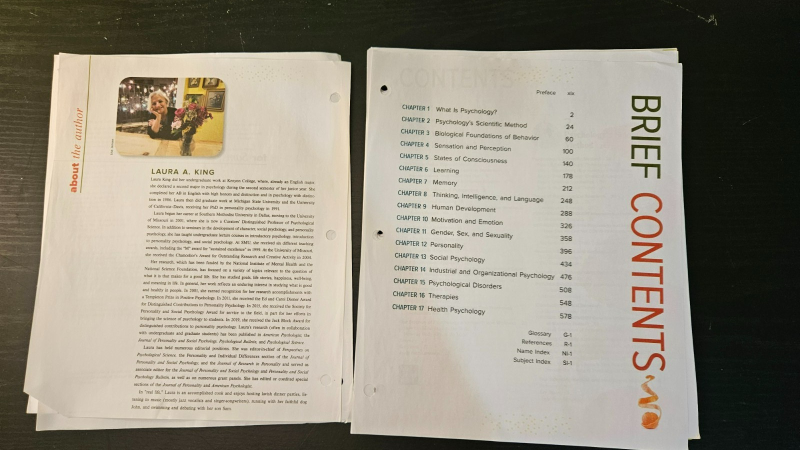 The Science Of Psychology 6th Edition By Laura A King LIKE NEW