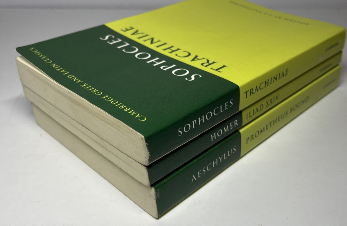 3 volumes Cambridge Greek & Latin Classics: Prometheus Bound, Iliad, Trachiniae