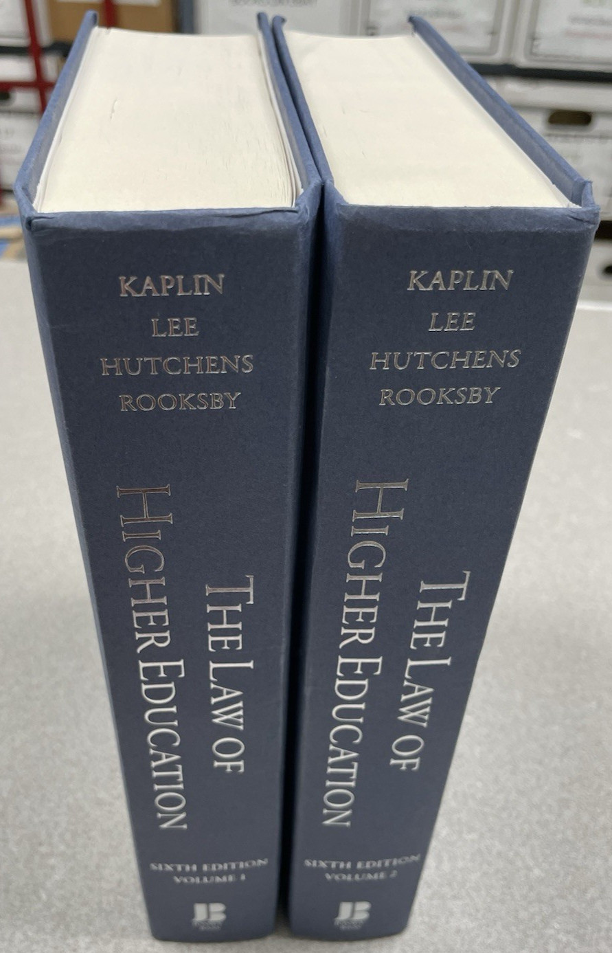 Law of Higher Education, 2 Volume Set by Barbara A. Lee, William A. Kaplin…
