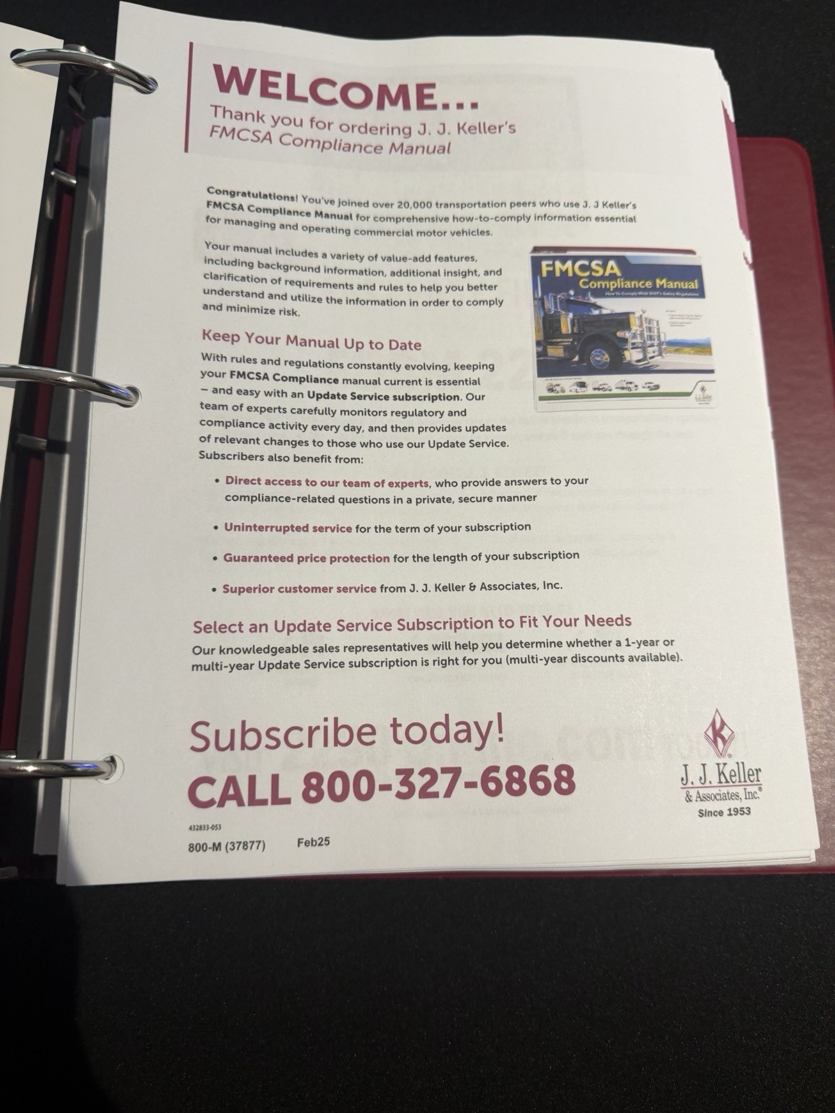 FMCSA Compliance Manual How To Comply With DOT Safety Regulations J.J. Keller