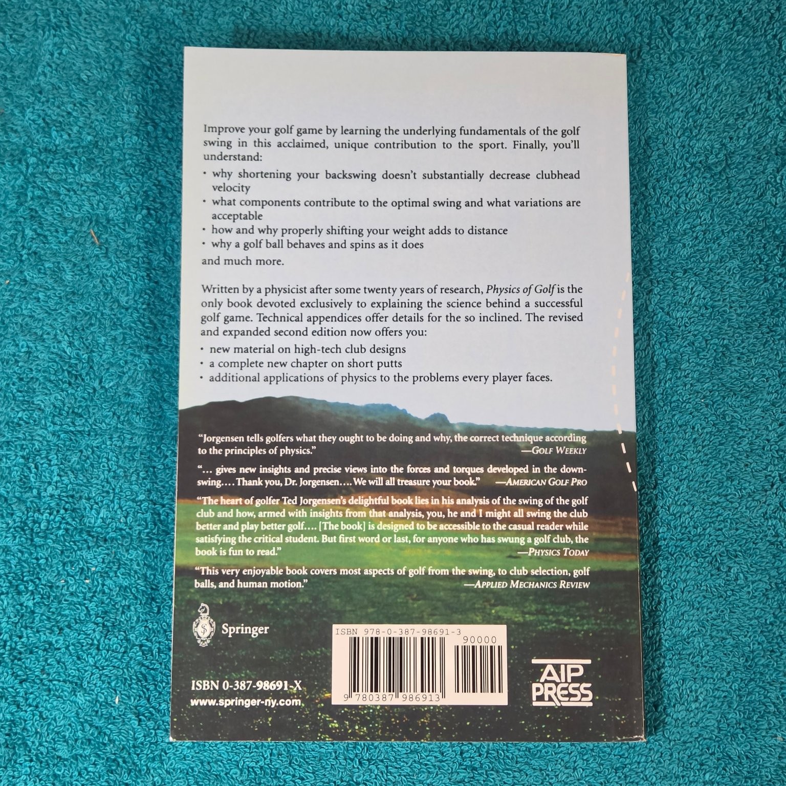 The Physics of Golf Theodore P. Jorgensen 1999 Second Edition Science Springer