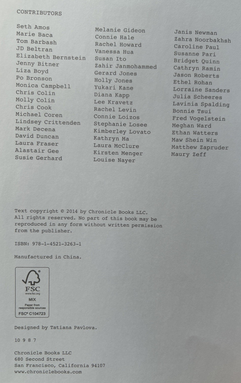 712 More Things to Write About – By San Francisco Writers’ Grotto