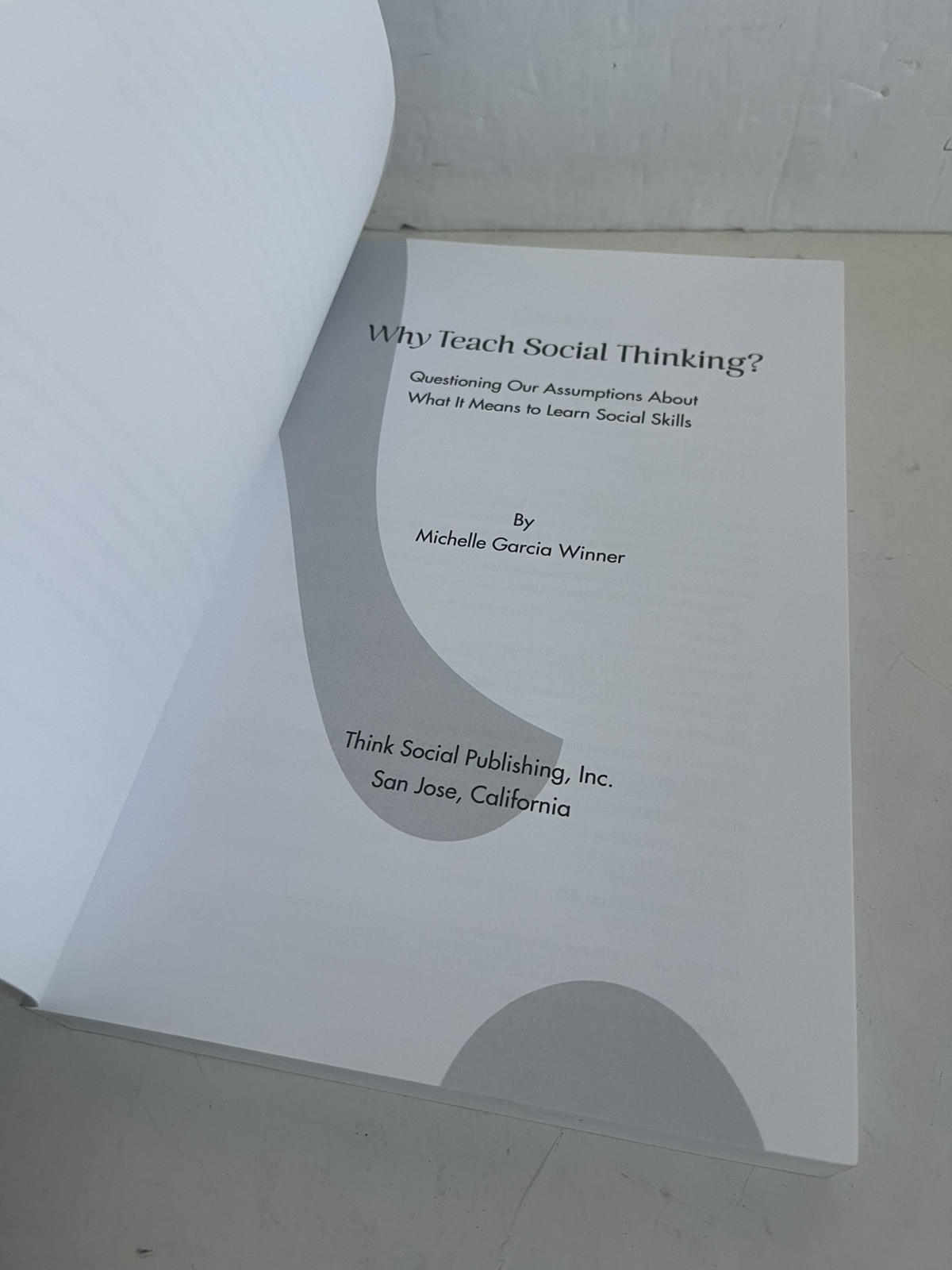 Why Teach Social Thinking? by Michelle Garcia Winner (2013, Trade Paperback)