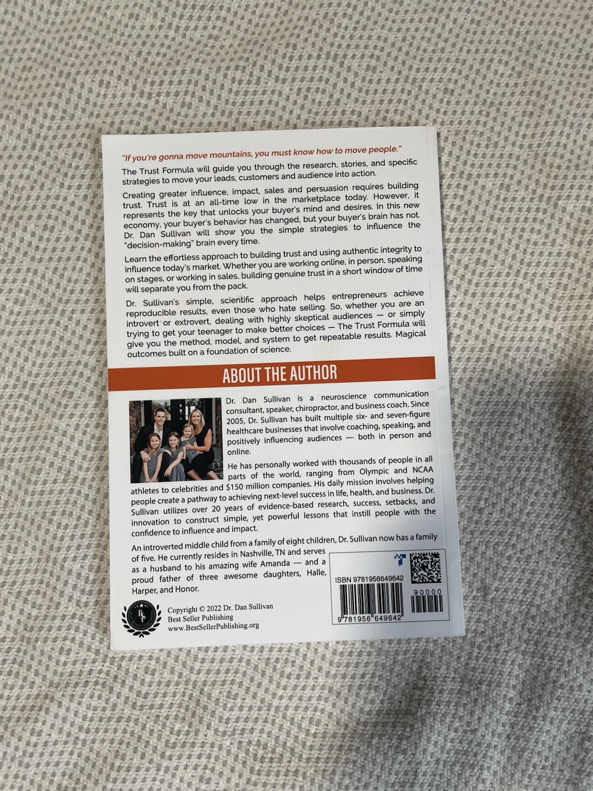 Trust Formula : A Guide Book for Entrepreneurs by Dan Sullivan (2022, Trade…