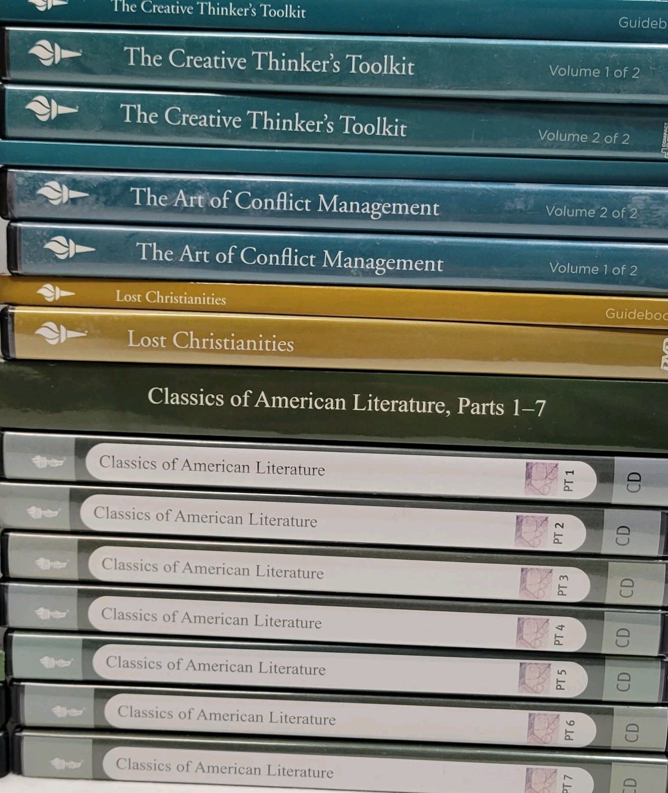 The Great Courses Lot of 35 Different Complete Courses CDs DVDs With Guidebooks