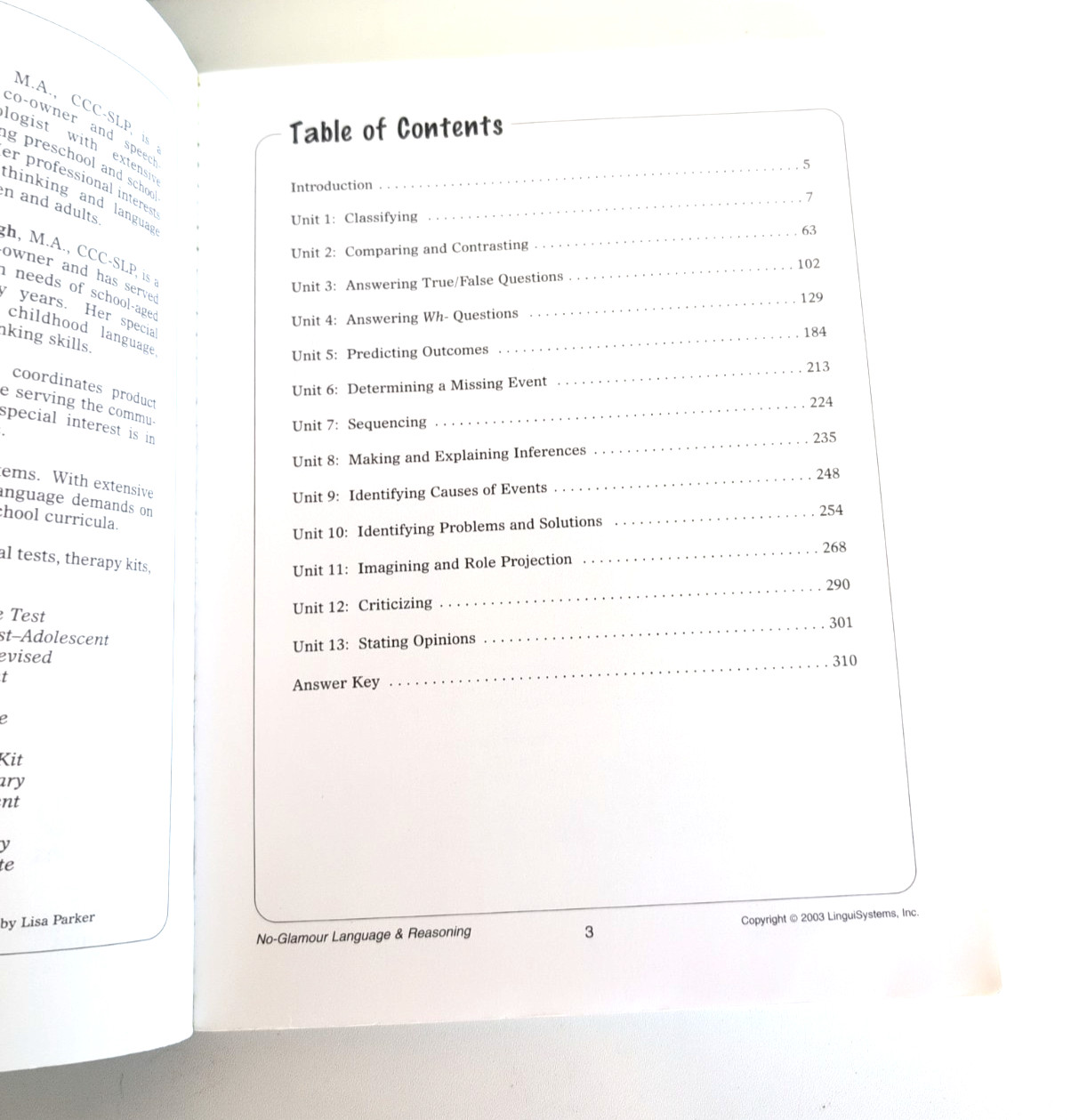 LinguiSystems: no glamour language & reasoning; Autism ASD Speech Therapy NO CD