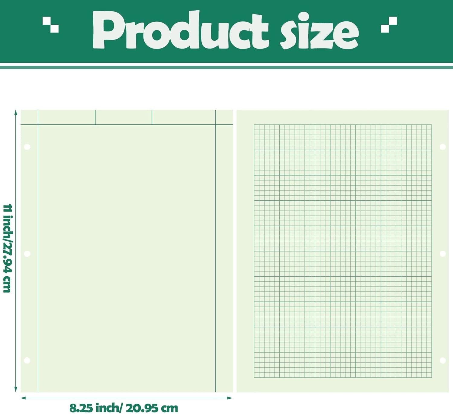 Engineering Computation Pad 8.5×11 Inches Graph Paper Notepad 5 Squares per Inch