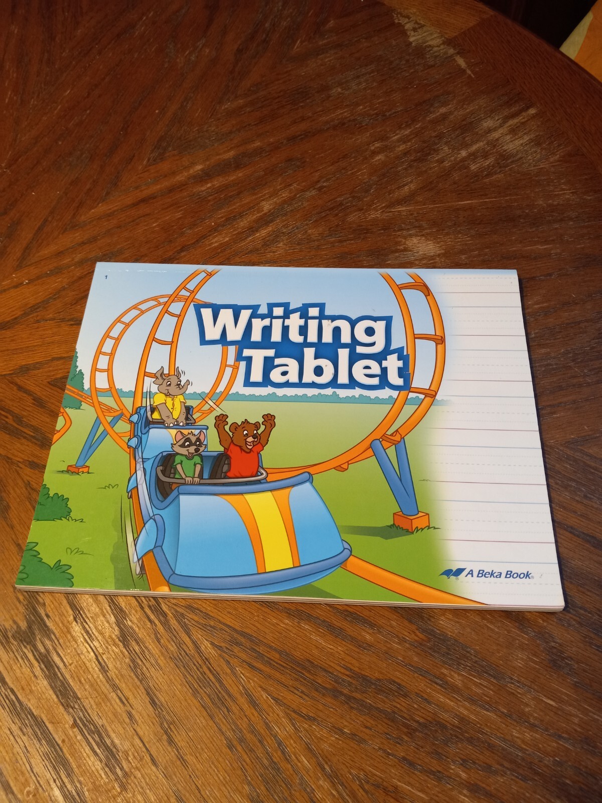 A Beka Book Homeschool Elementary 1st Grade Writing Tablet.