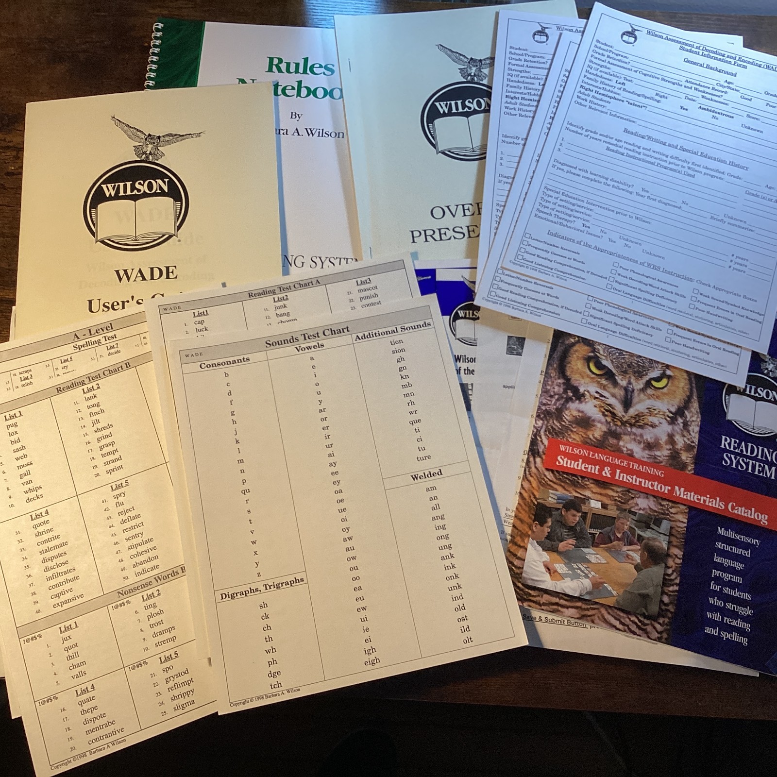 Wilson Reading System Lot Assessment of Decoding and Encoding Barbara A Wilson