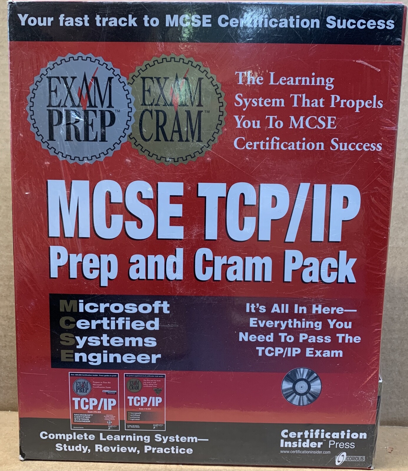 MCSE TCP/IP Prep and Cram Pack [Paperback & CD ROM] MCSE Certification **NEW**