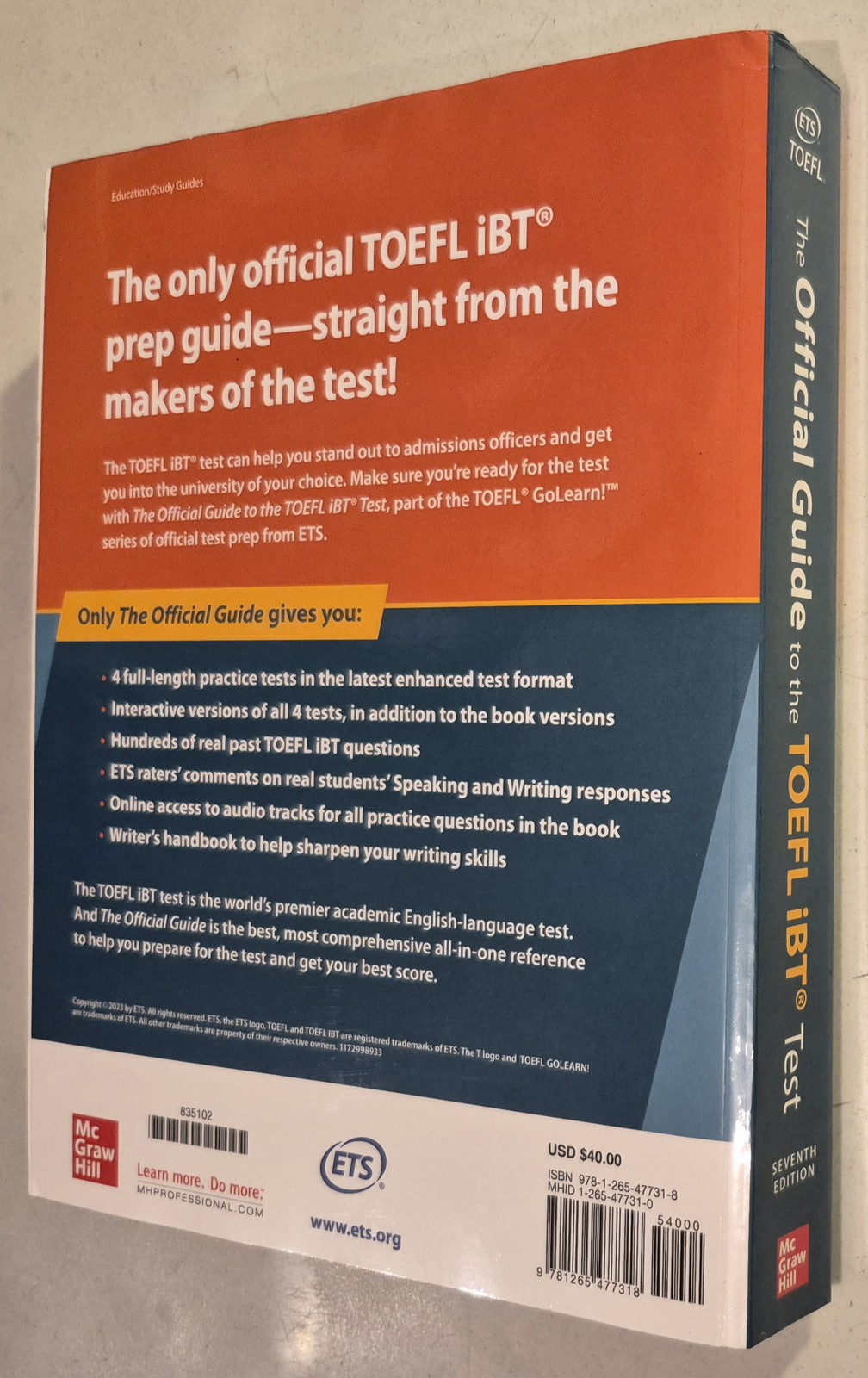 The Official Guide to the TOEFL iBT Test, Seventh Edition