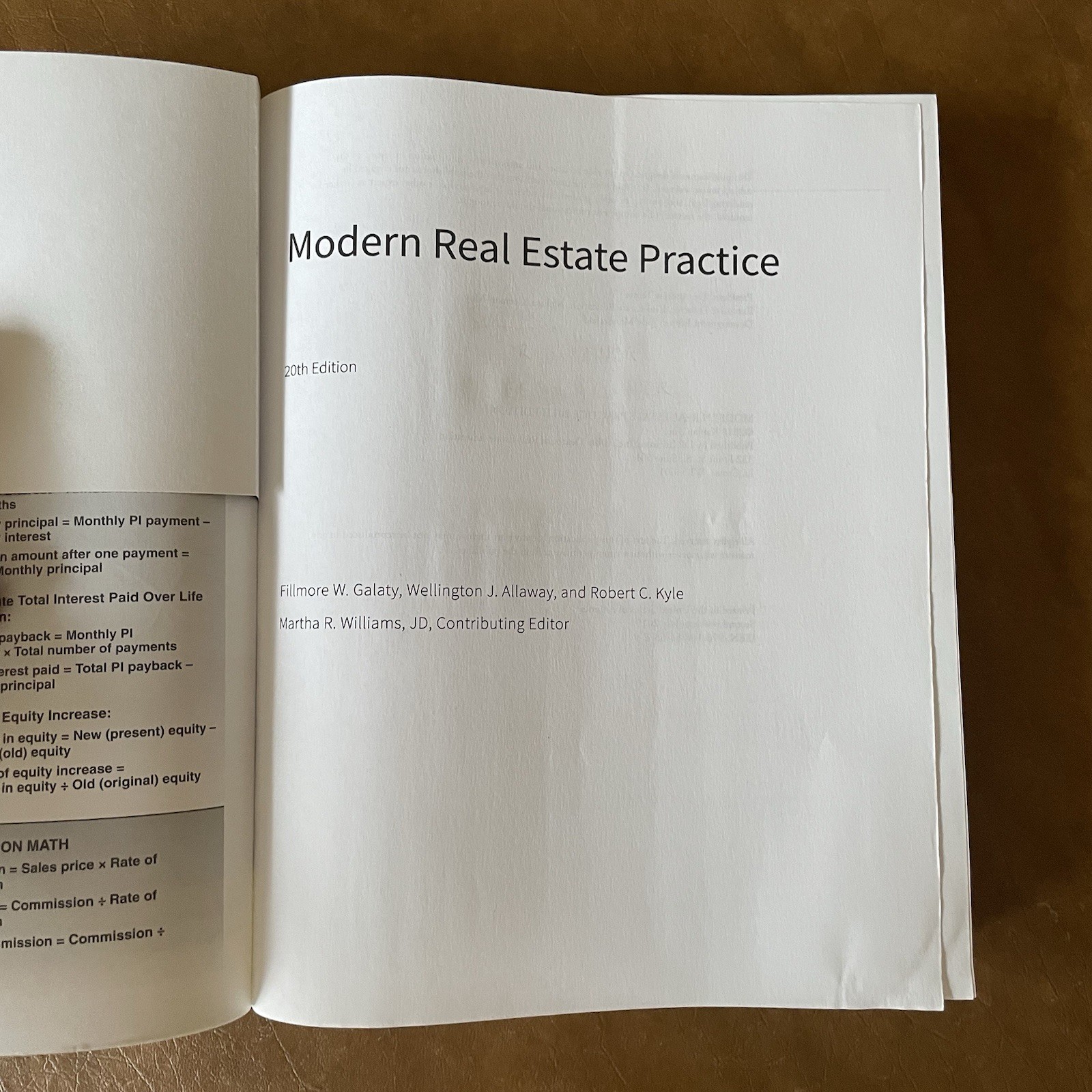 Modern Real Estate Practice 20th Edition Dearborn Real Estate Education VG Cond