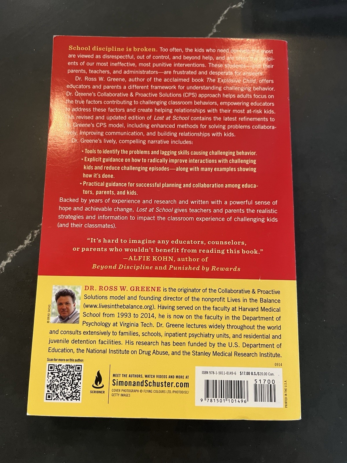 Lost At School by Ross W. Greene -Paperback Book