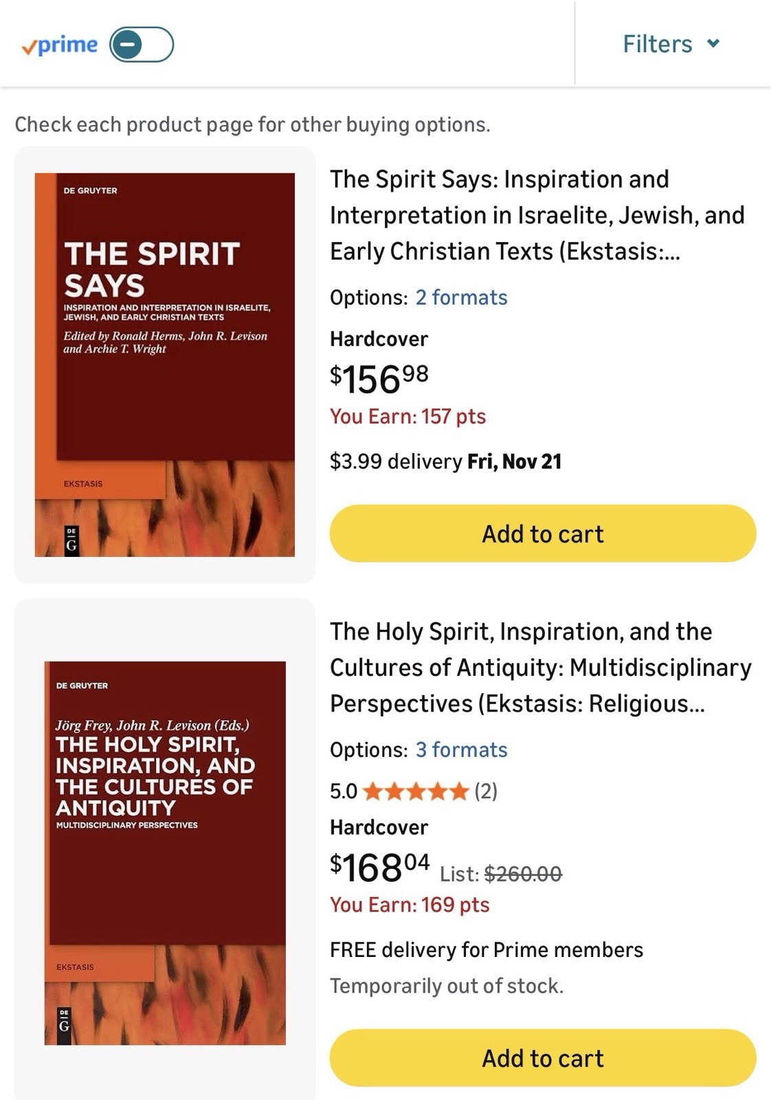 The Spirit Says: Inspiration and Interpretation in Israelite, Jewish, and Early