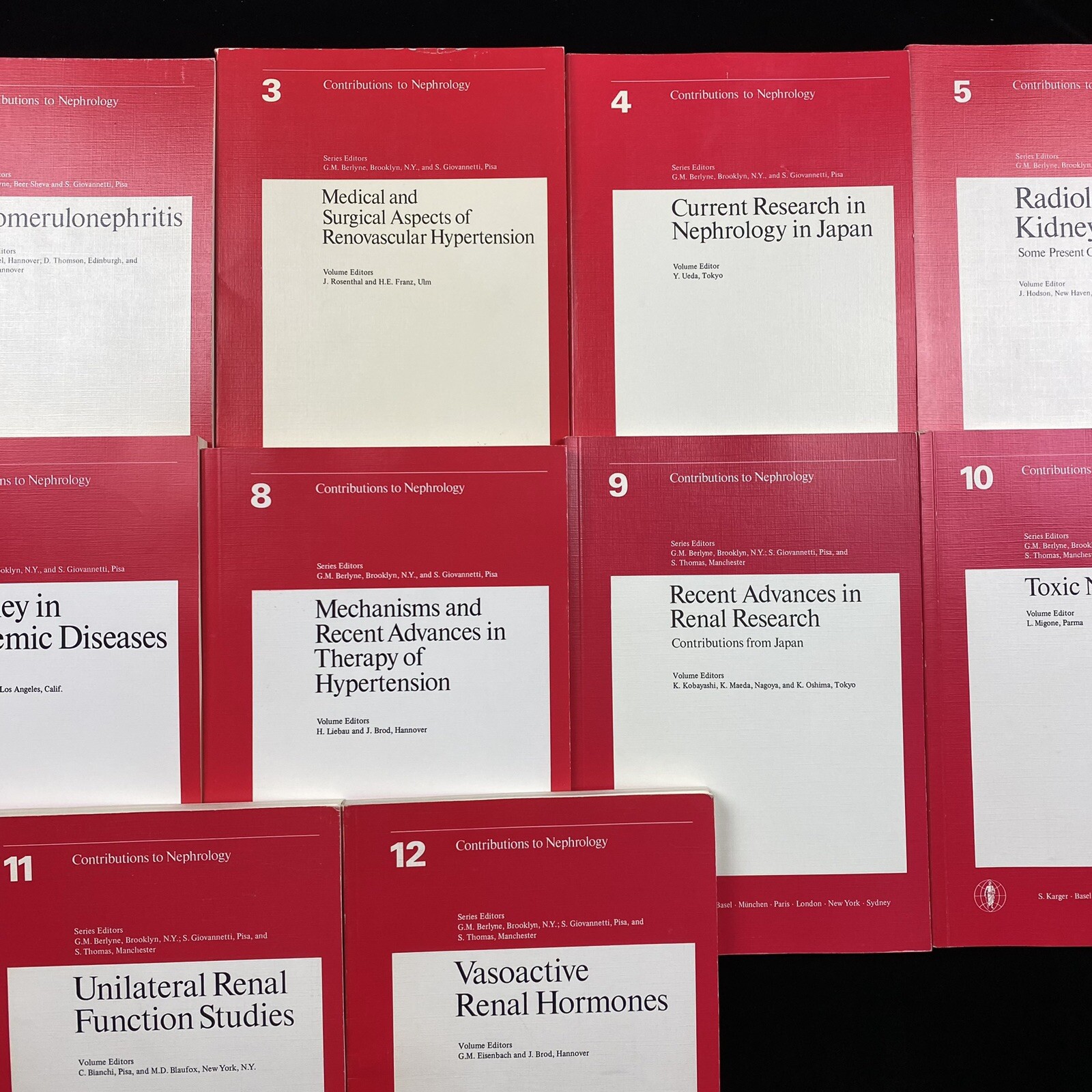 Contributions To Nephrology 5th Nephrological Symposium Hannover 1977 Vol. 1-12