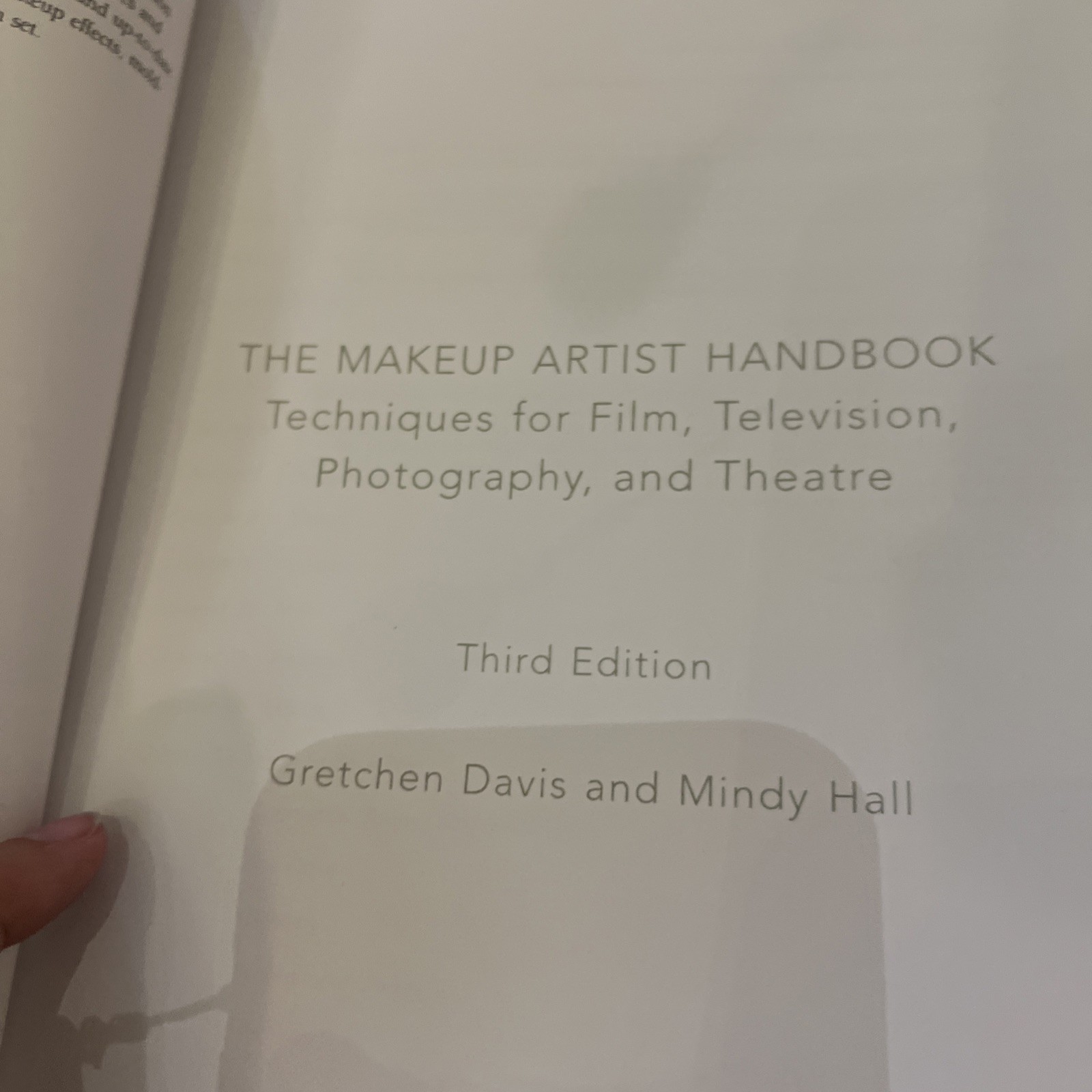 The Makeup Artist Handbook: Techniques for Film, Television, Photography, an…