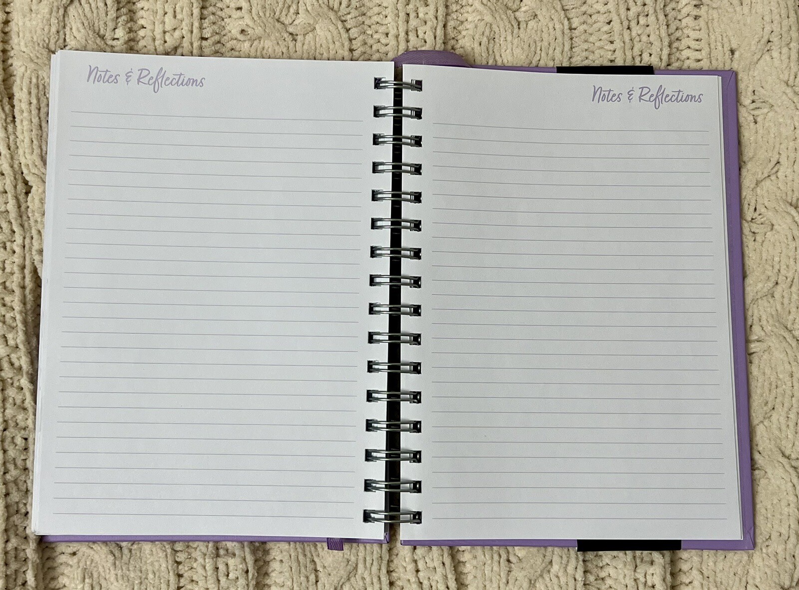 Mindfulness Journal Purple – Hardcover, Spiral Bound, 2 Sticker Sheets, 272 Page