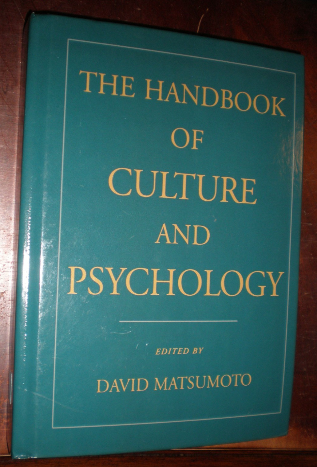 Handbook of Culture and Psychology by David Matsumoto (2001 Hardcover) BRAND NEW