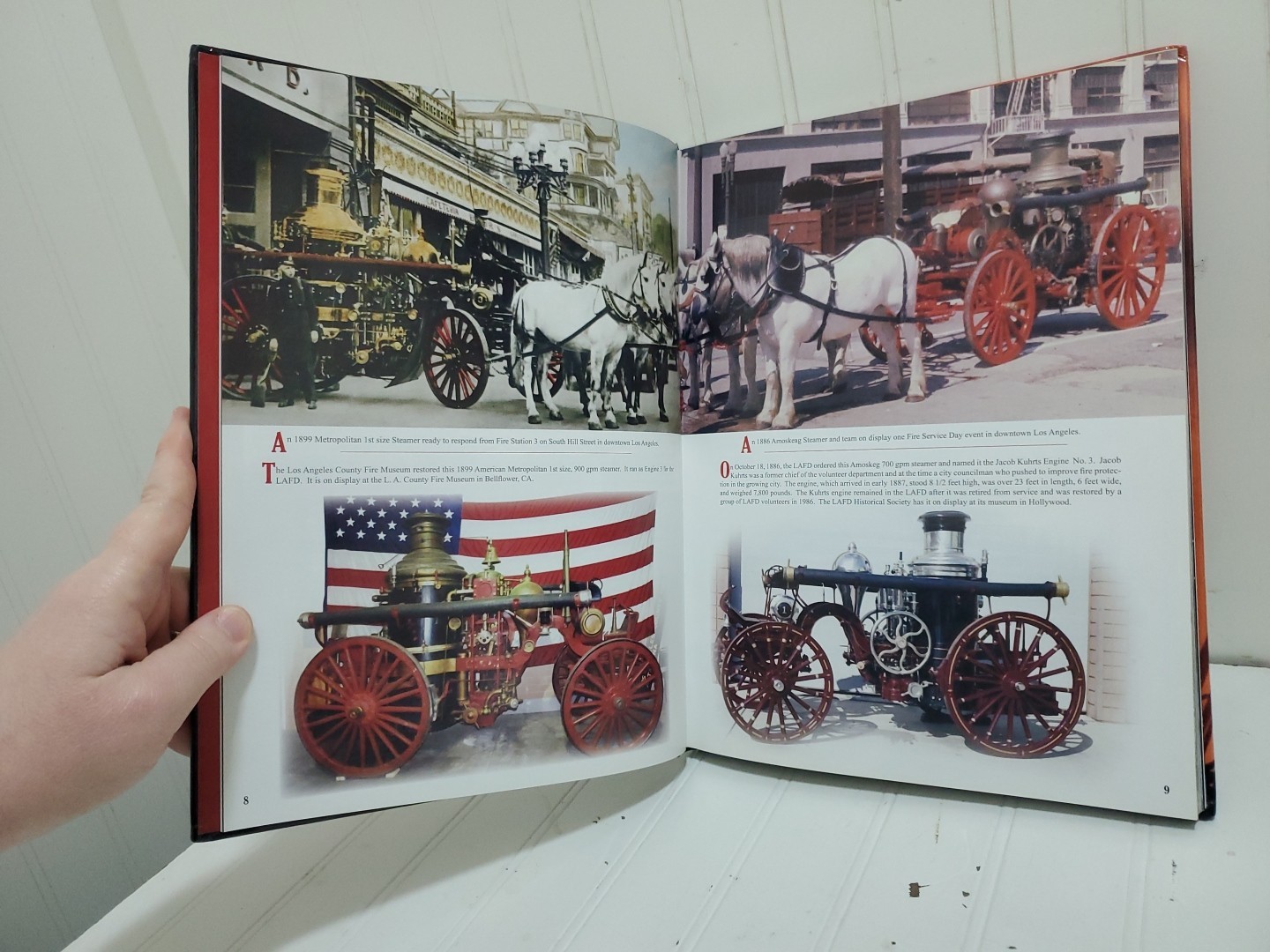 2012 Book HORSES TO HORSEPOWER by Cox & Jaeger Photo History LA Fire Dept LAFD
