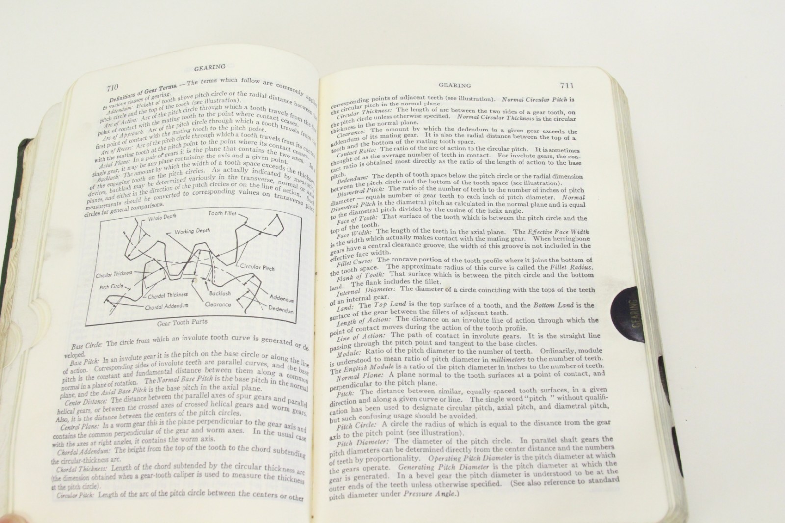 Machinery’s Handbook 18th Edition 1969 Edition Soft Cover Tab