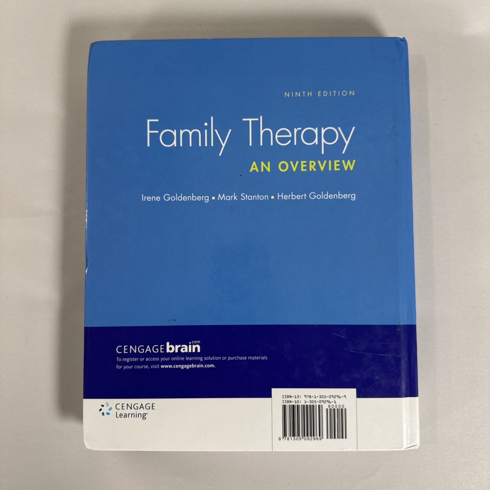 Cengage Family Therapy An Overview 9th Edition Hardcover Goldenberg Stanton