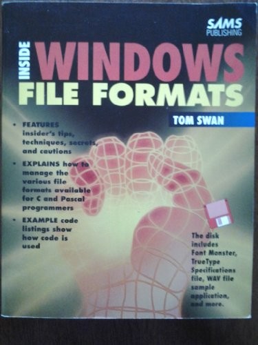 INSIDE WINDOWS FILE FORMATS By Tom Swan *Excellent Condition*