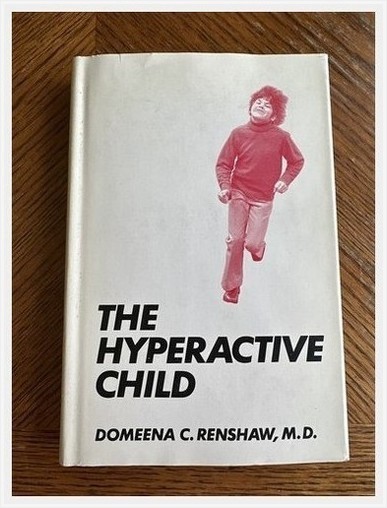 The Hyperactive Child Domeena C Renshaw 1974 Hardcover No DJ Red Silhouette