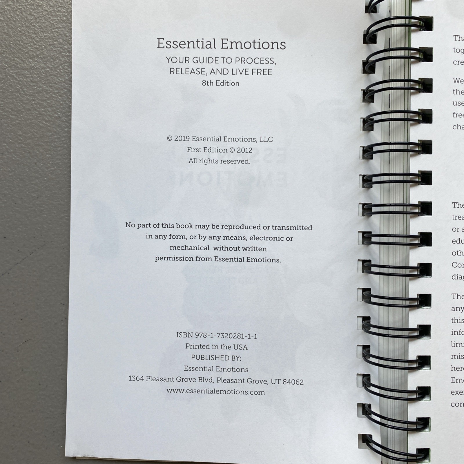 Essential Emotions Book Only, 8th Edition