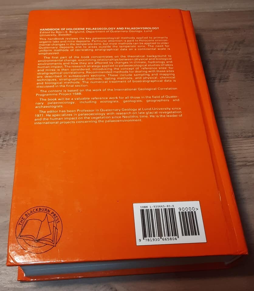 Handbook of Holocene Palaeoecology and Palaeohydrology by Bjorn E Berglund