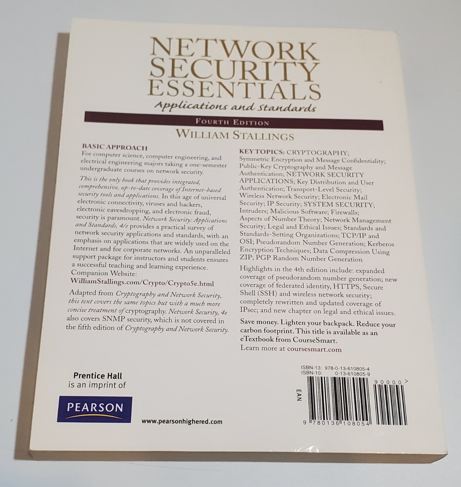 Network Security Essentials : Applications and Standards by William Stallings…