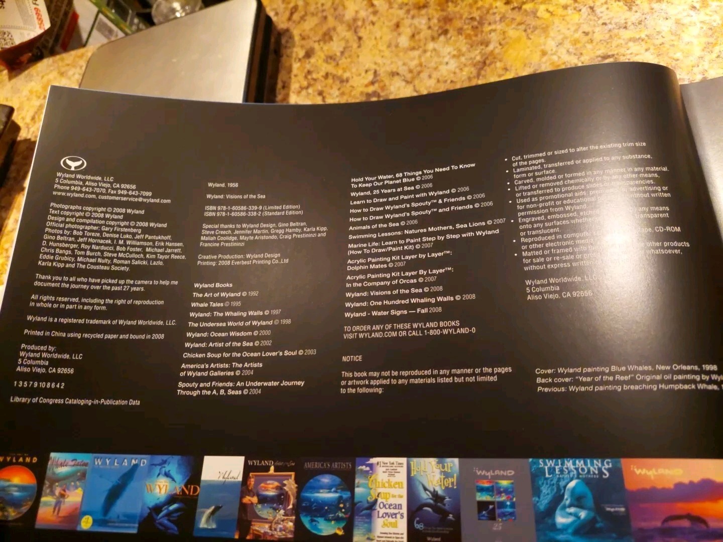 Wyland One Hundred Whaling Walls Mural Art Coffee Table Book – Signed
