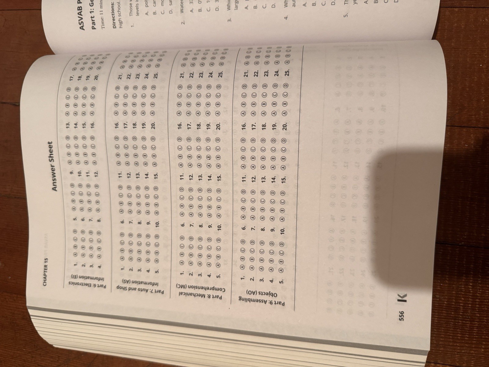 Kaplan ASVAB Premium Prep 2025-2026 Study Book Like New