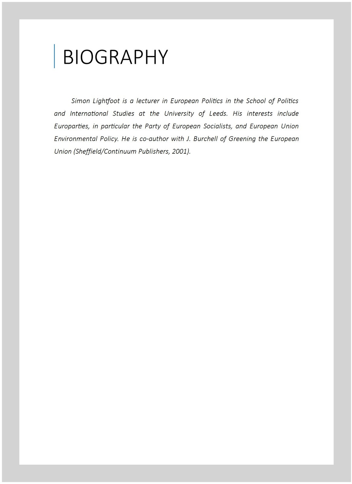 Europeanizing Social Democracy? : The Rise of the Party of European Socialist…