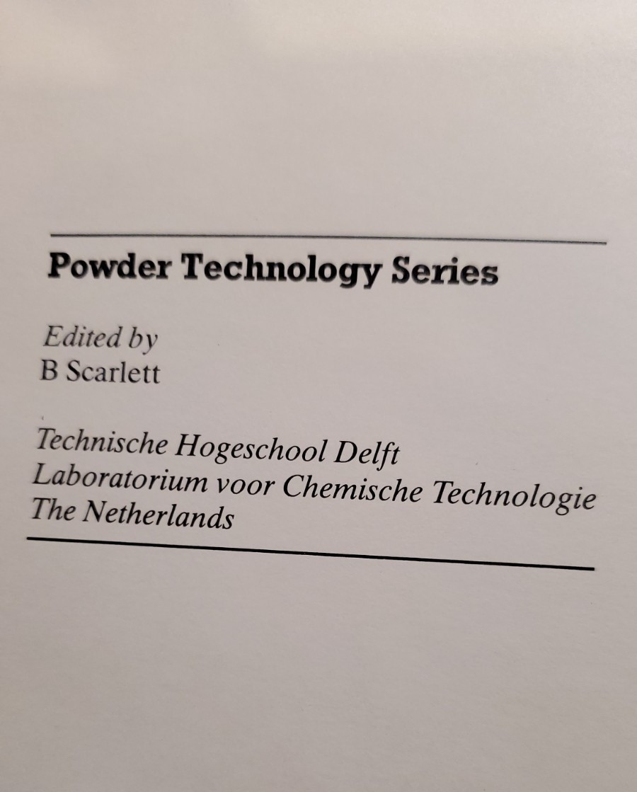 1979 Powder Surface Area and Porosity Hardcover Book Powder Technology Series
