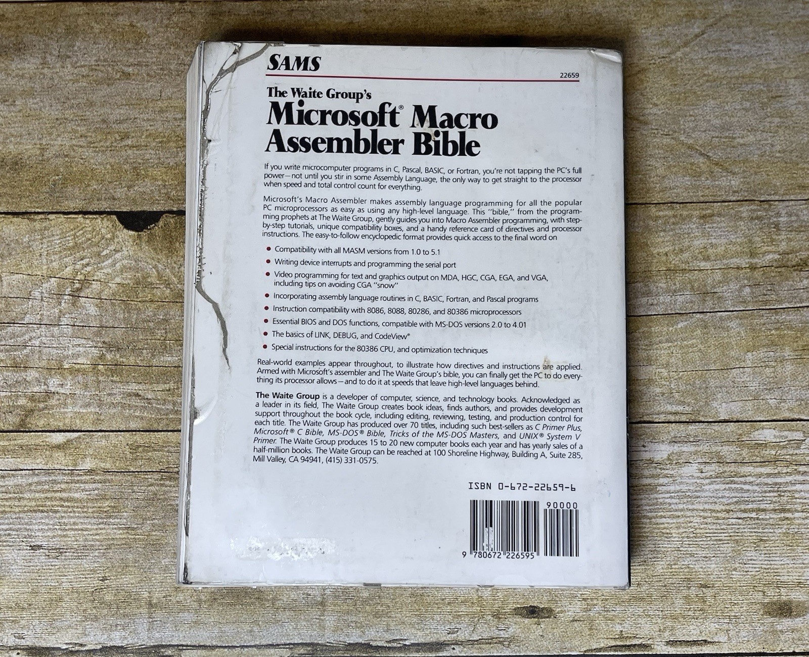 The Waite Group’s Microsoft Macro Assembler Bible by Barkakati