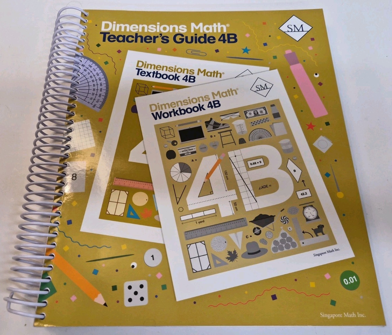 Singapore Math Inc. Dimensions Math Teacher’s Guide 4B | [Spiral-bound]