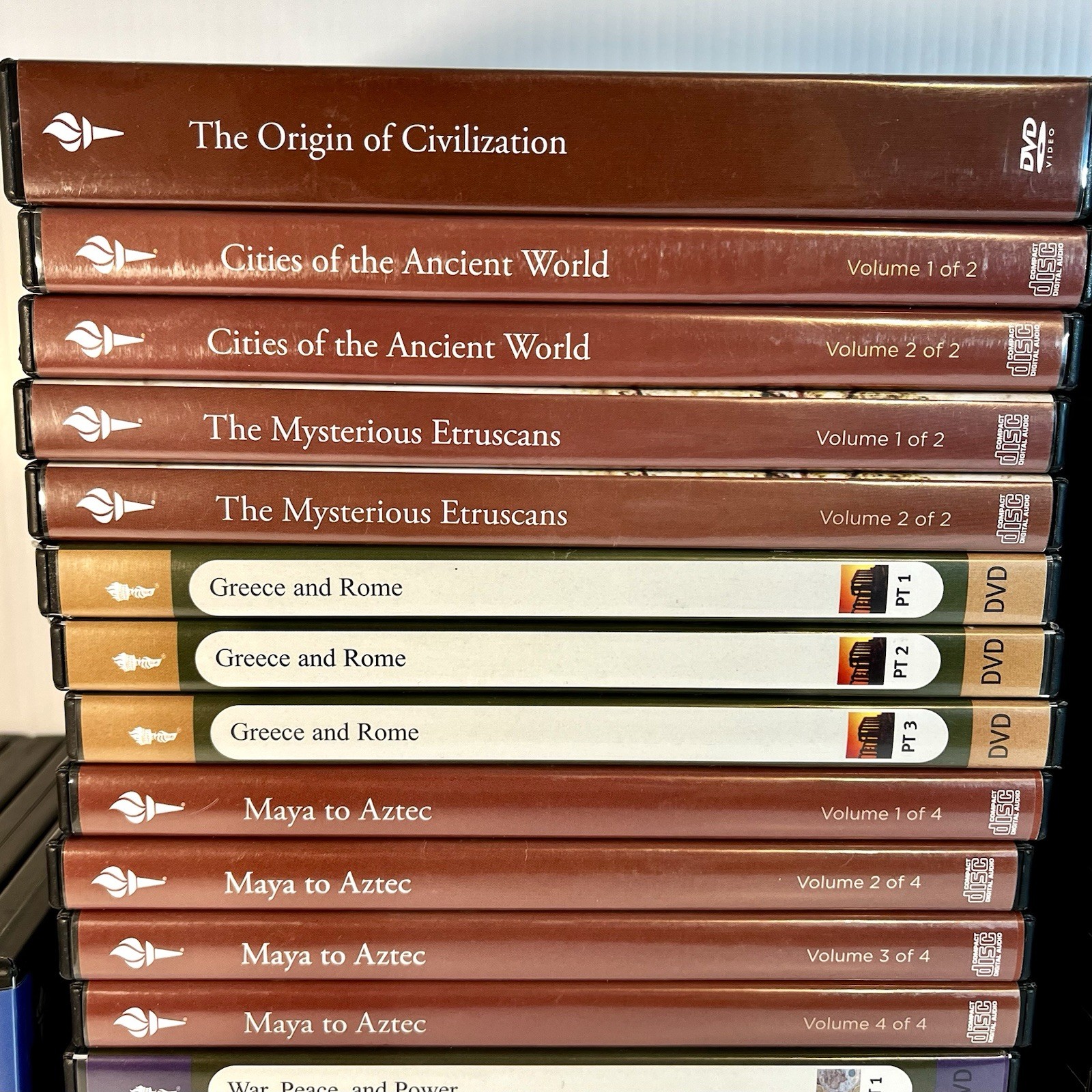 The Great Courses Lot of 39 Different Full Courses on DVDs (86 cases) Collegiate