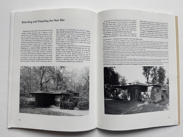 Moving Historic Buildings by John Obed Curtis 50-pages 1979